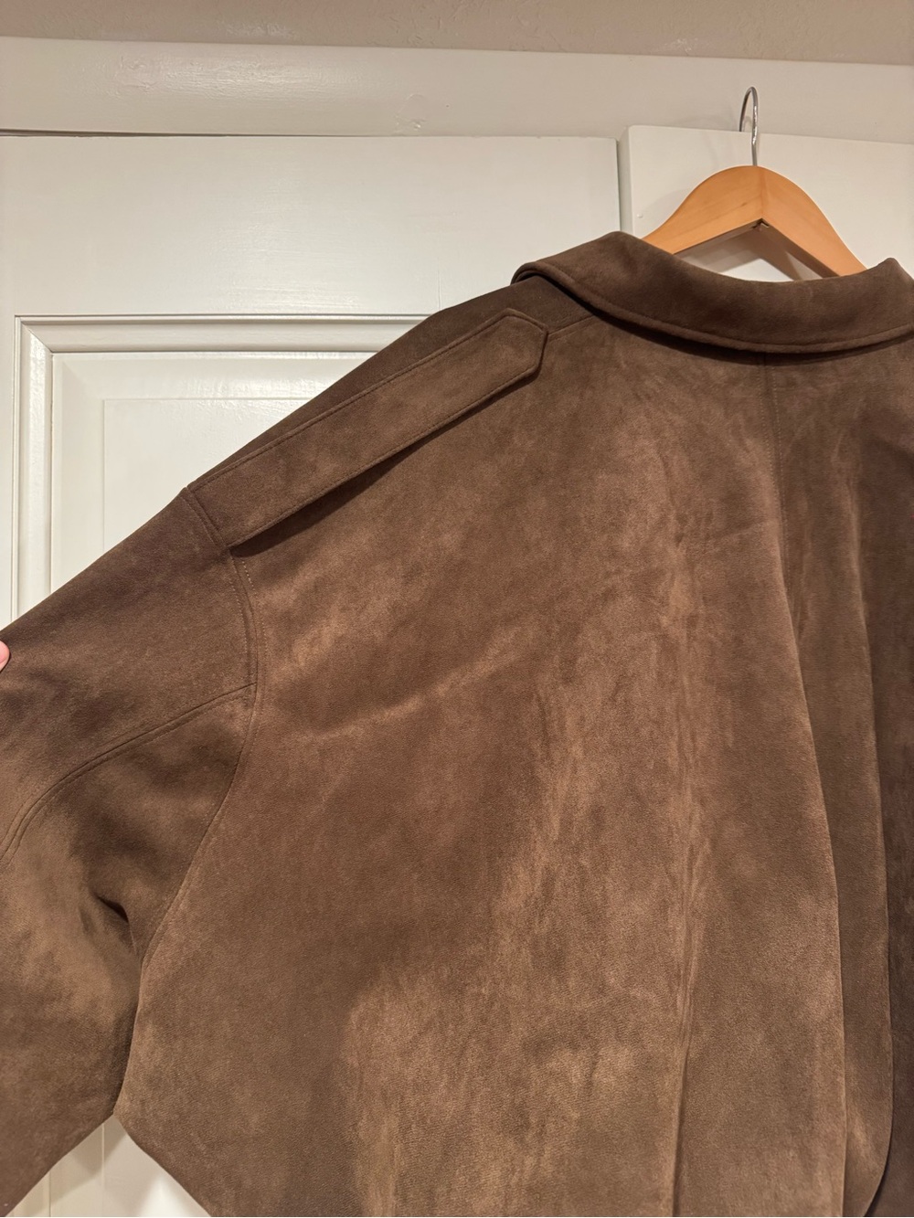 Zara Dark Brown Suede Effect Bomber Jacket - Picture 7 of 8
